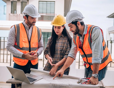 Our team working together